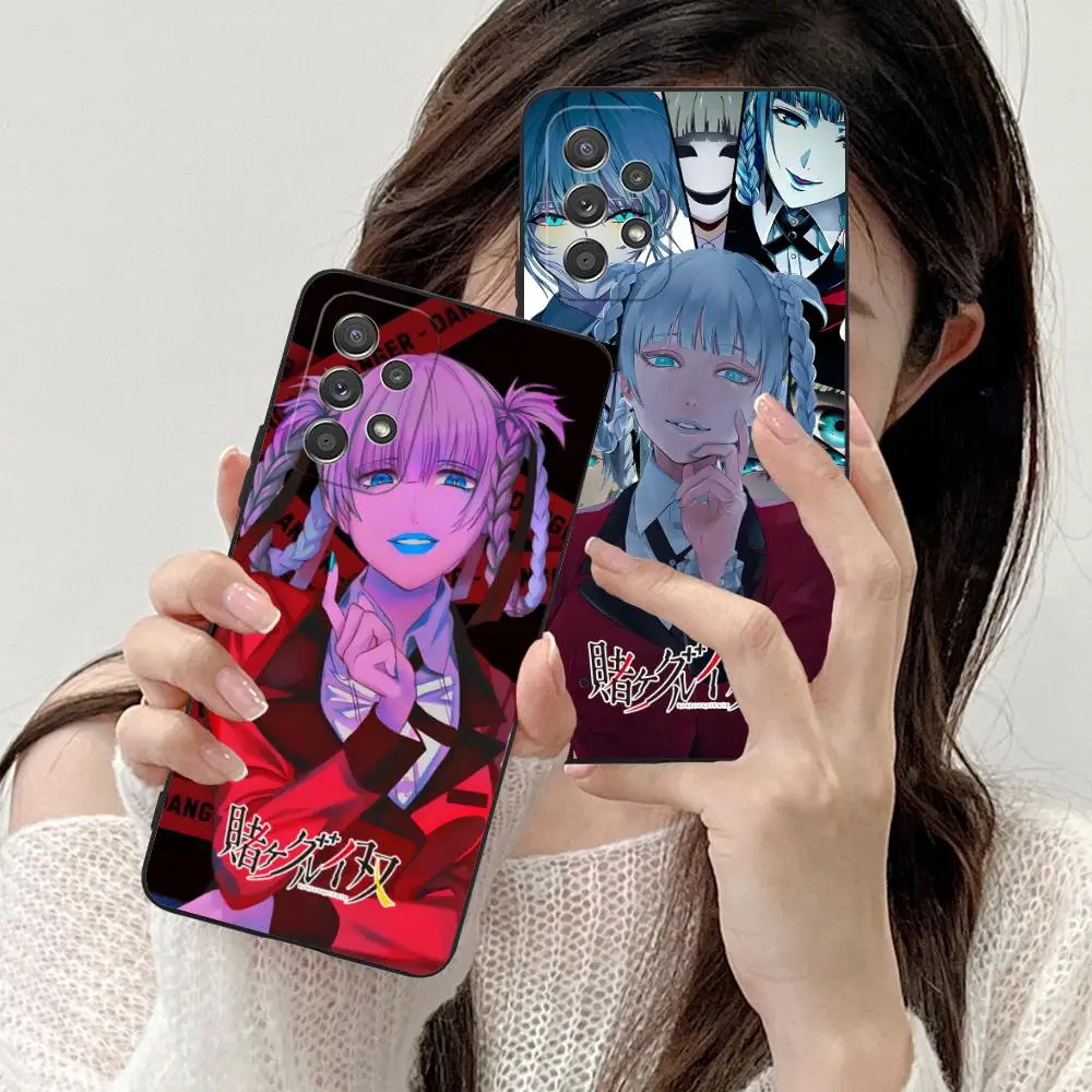 Чехол для телефона Kakegurui Kirari Momobami для Samsung Galaxy M55 54 42 35 34 33 32 23 22 15 14 13 12 F55 5G с цветной печатью Pretty