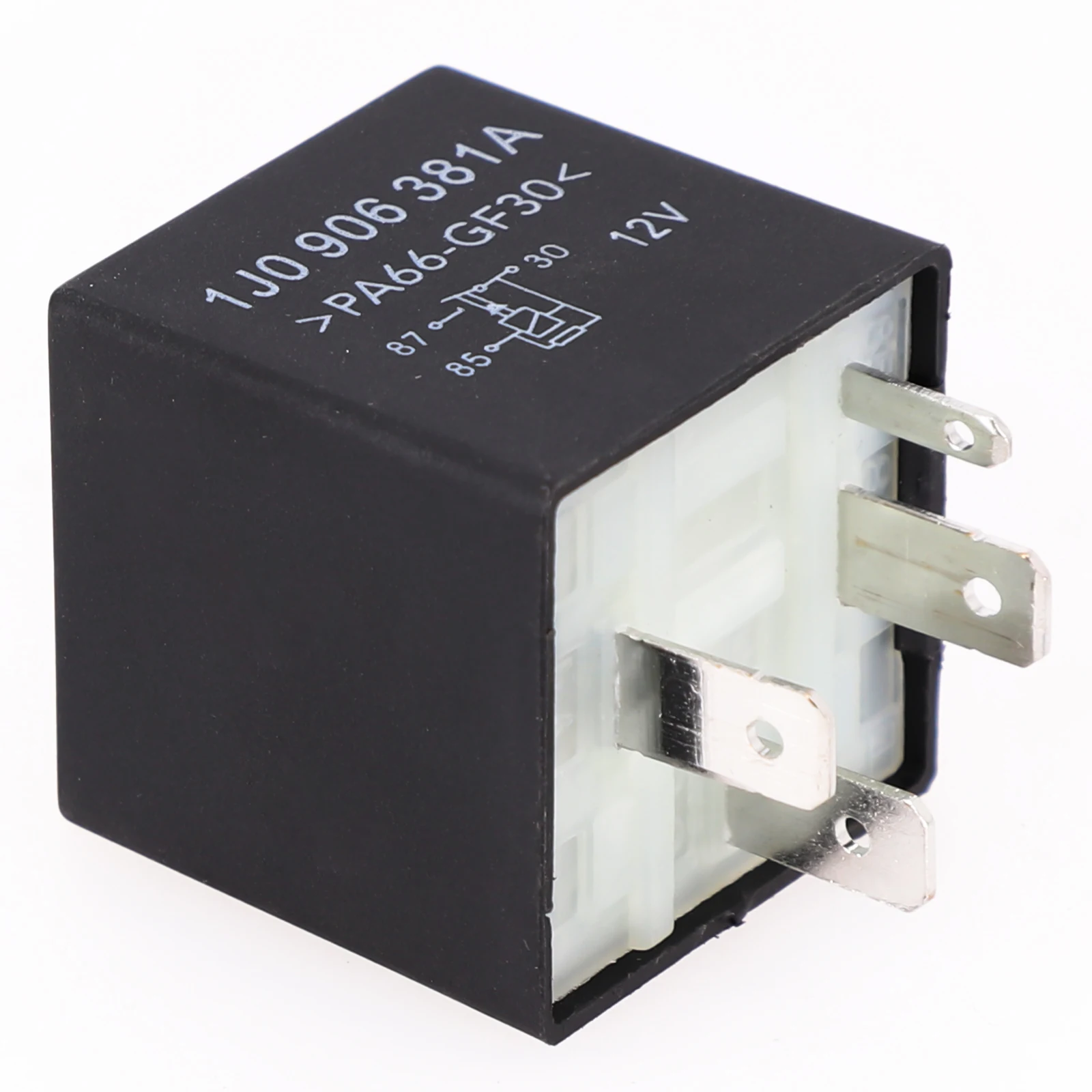 Car Engine ECU Fuel Pump Relay 109 1J0906381A for Skoda Vehicles 1989-2006 Plastic Material with 4 Pin Connector Design