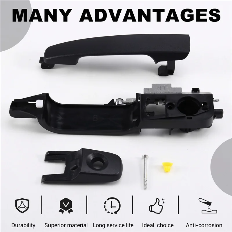 

VC-Innovative-Door Handle Pull Outer Door Handle 8S4Z-5422088-AA 8S4Z-54218A14-AA 8S4Z-5422404-AA For Ford Focus 2008-2011