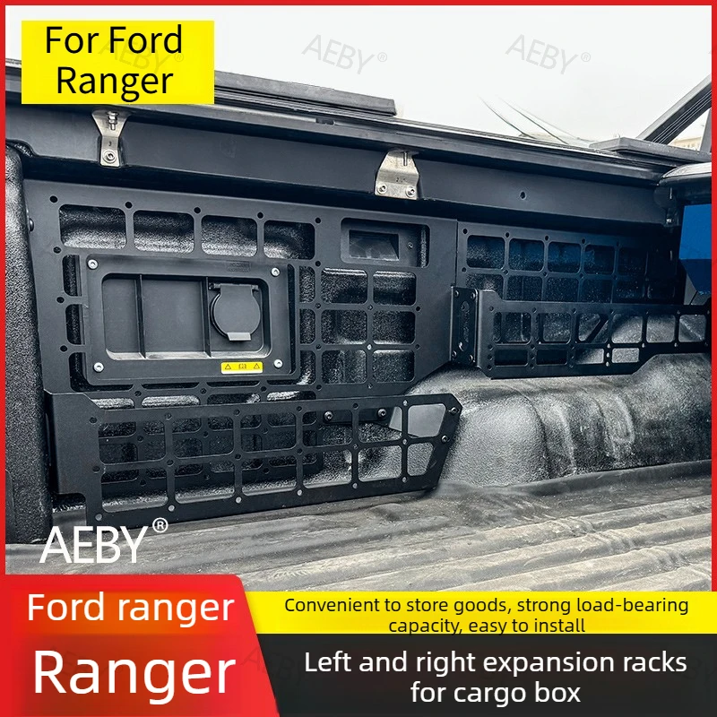 For Ford Ranger 2022-2026 Cargo net thickened iron,Car trunk extension net rear cargo box fixing bracket,Car accessories