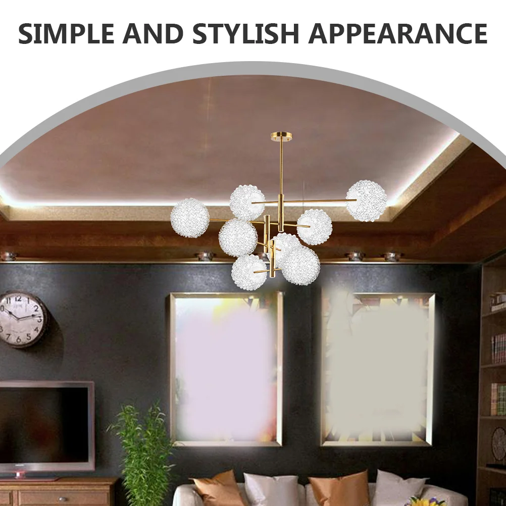 

2 Pcs Chandelier Lamp Shade Ball Lampshade Ceiling Light Globe Replacement Clear Glass Shades