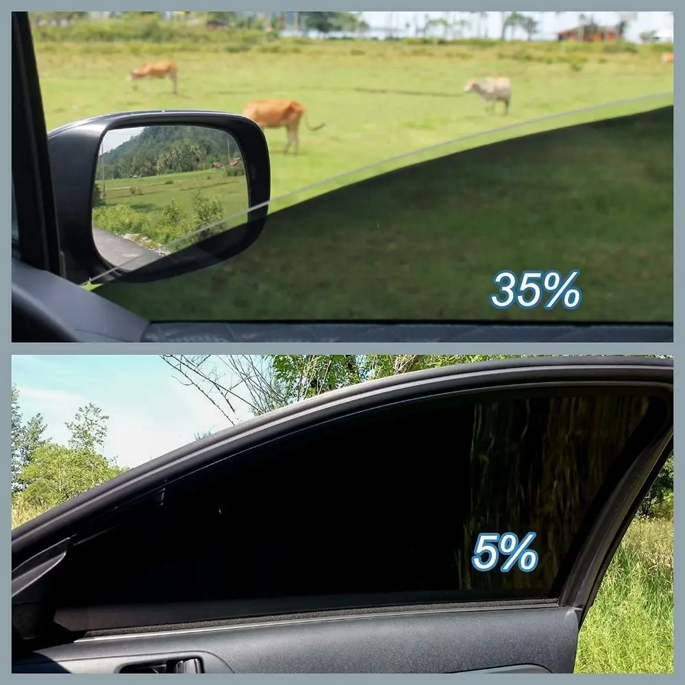 1Roll 50x3m Black Car Window Tint Film Glass Sticker VLT 1%-50% Tinting Solar UV Protection Foils Sticker Films for Windshield