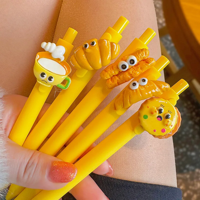 

Student Neutral Ballpoint Pen, Fun Creative Cookies, Resin Cartoon, Funny Student Exam Signature Pen Office Accessories