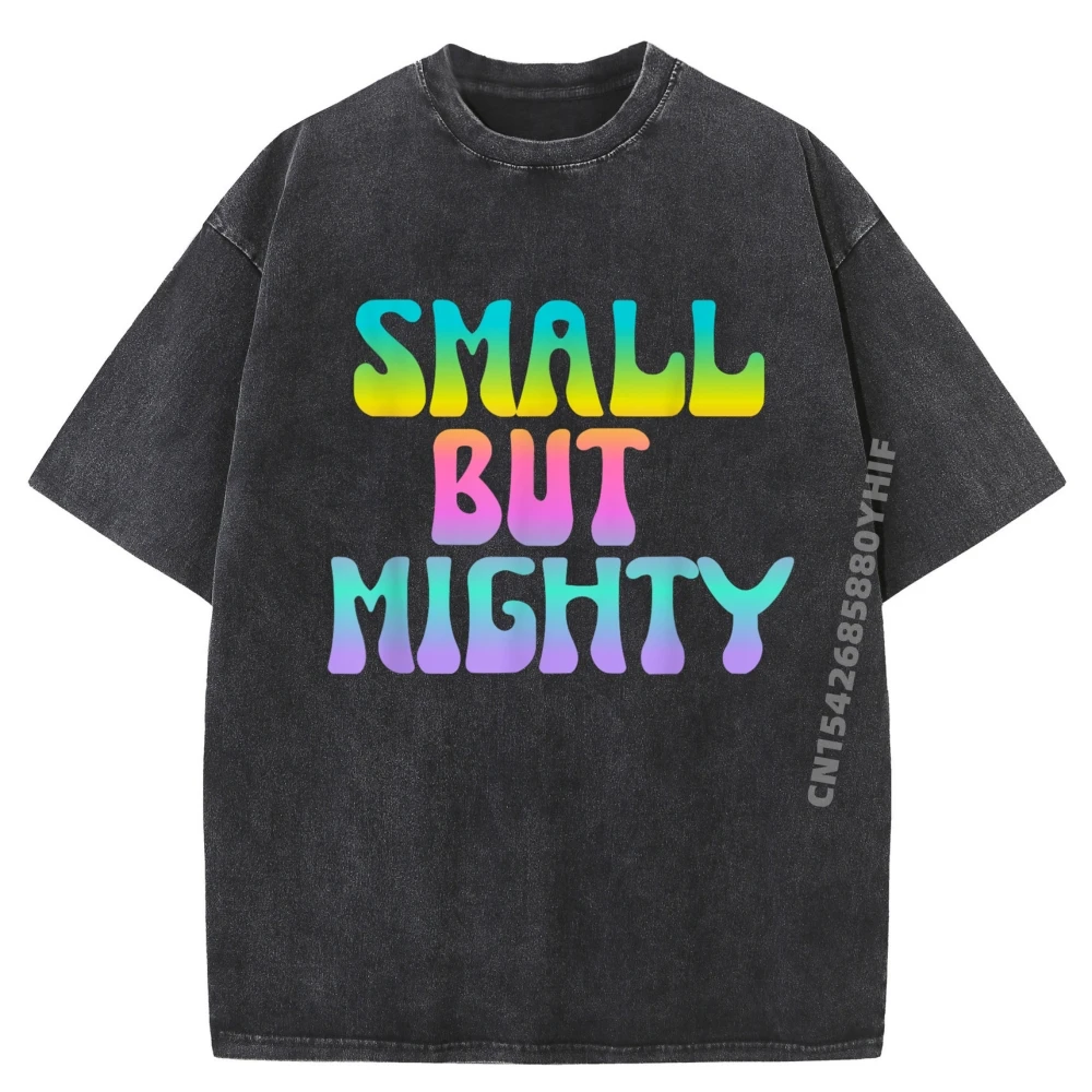 

Короткая повседневная футболка с маленькой, но могущающей цитатой, мужские футболки с рисунком, мужская стираная одежда в стиле ретро, свободные футболки с принтом