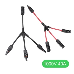 Solar Panel Cable Y Connector 3 to 1 Solar Panel Plug Solar Branch Adapter Photovoltaic Connectors Panel Cables Distributor