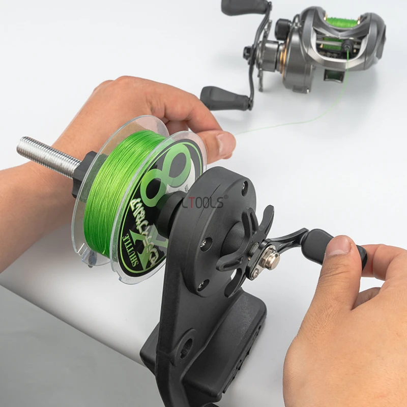 Portátil Leve Pesca Linha Winder, Baitcasting Reel, Antiferrugem Spooler, linha resistente Winder, Spinning Acessórios Ferramenta