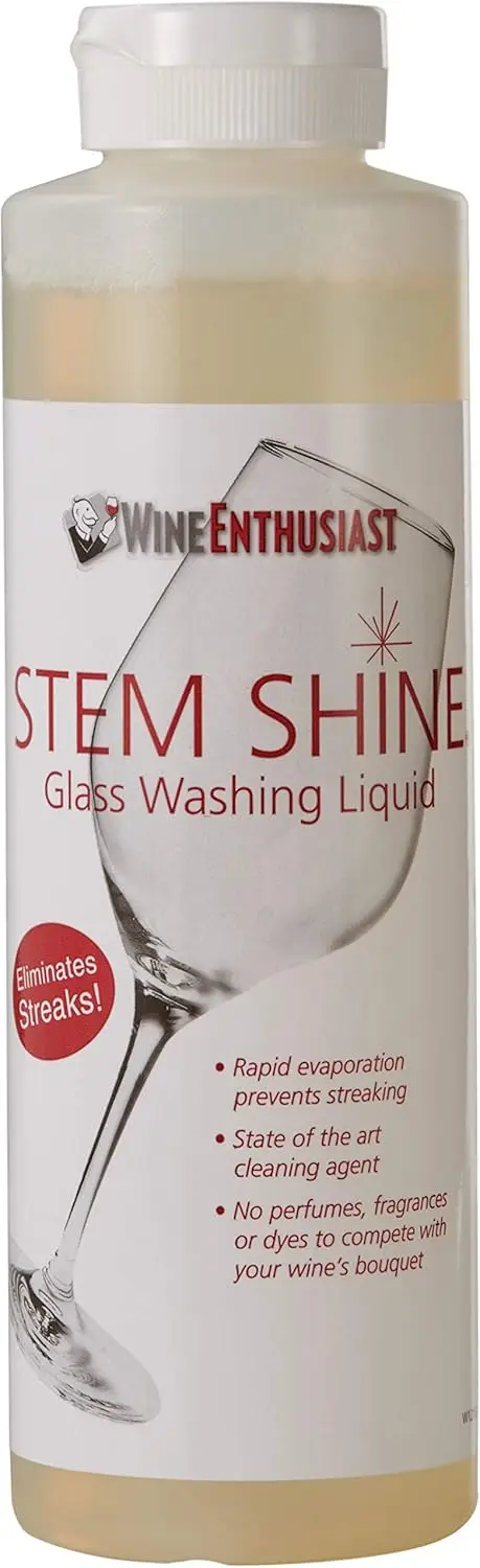 

Streak-Free Wine Glass Cleaner - Eliminates Odors & Contaminants, Gentle Hand Wash for Crystal (16 oz)
