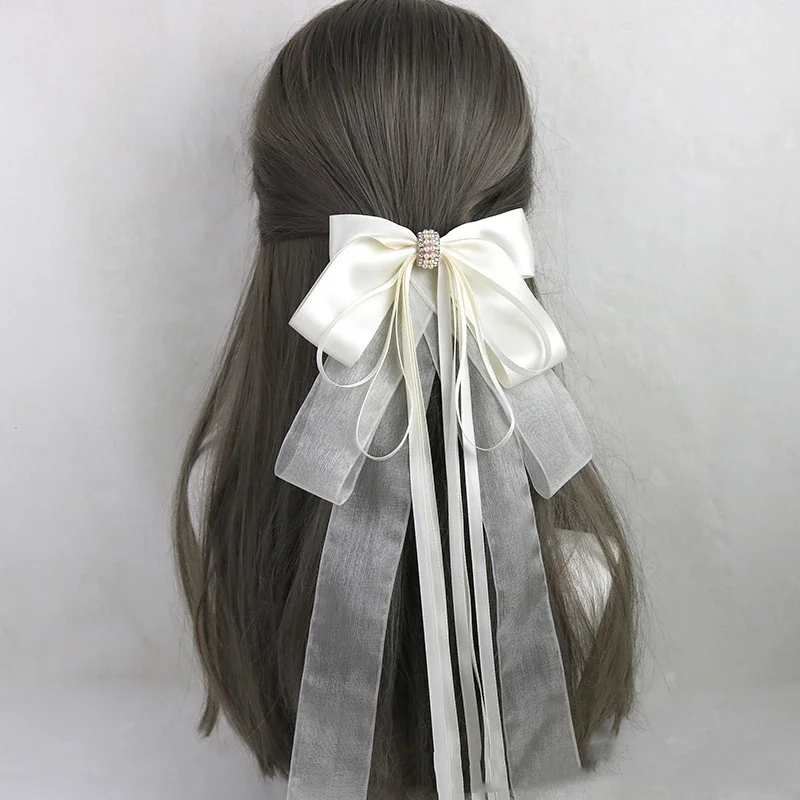 Lolita Lace Oversized Bow Hairpin, Kawaii Japonês Bonito Maid, Princesa Clipe de Cabelo, Cosplay Headband, Acessórios de Cabelo