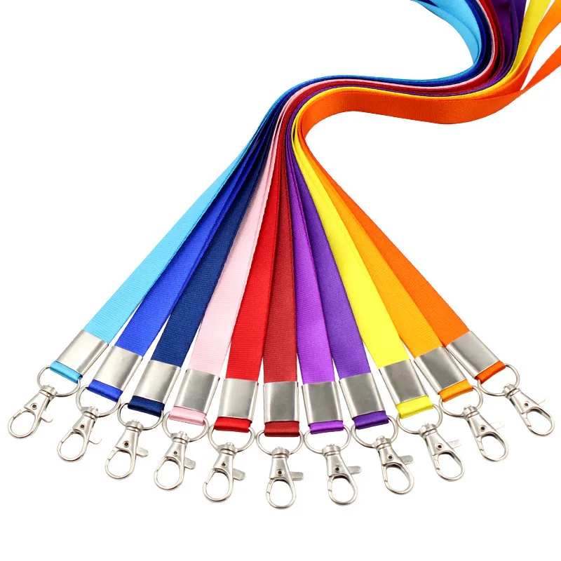 

Custom. Double Hook Lanyard Customized Thickened 1.5cm Name Exhibition Card Student ID Badge Badge Lanyard Printable