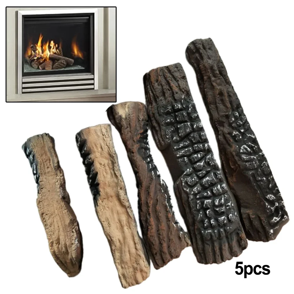 Designed For Use Artificial Logs Fireplace Artificial Logs Real Firewood Look Realistic Appearance Set Includes