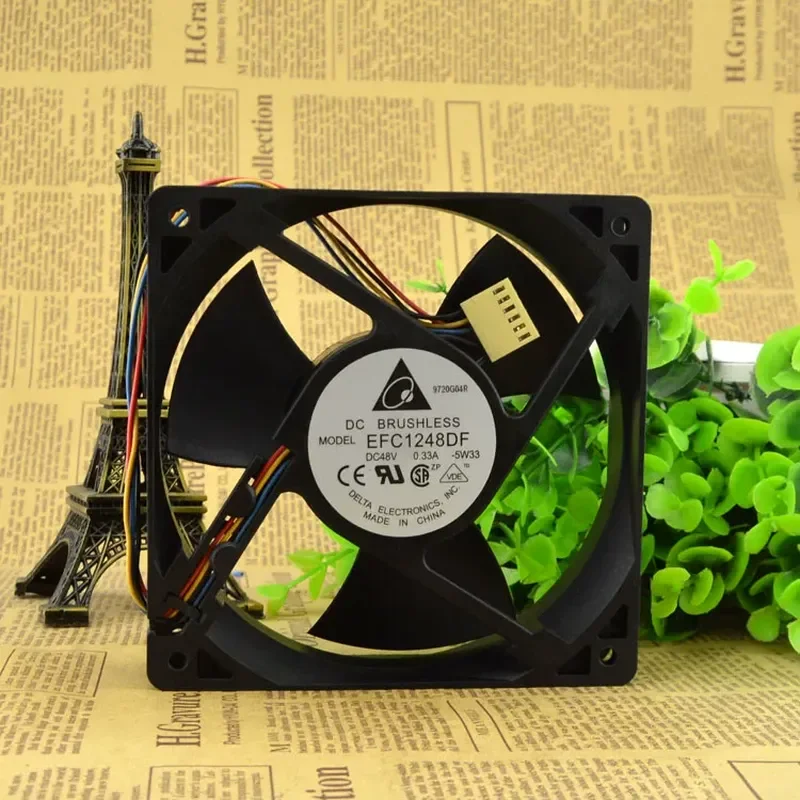 New Original Fan for DELTA 12032 48V 0.33A 12cm Four Wire EFC1248DF
