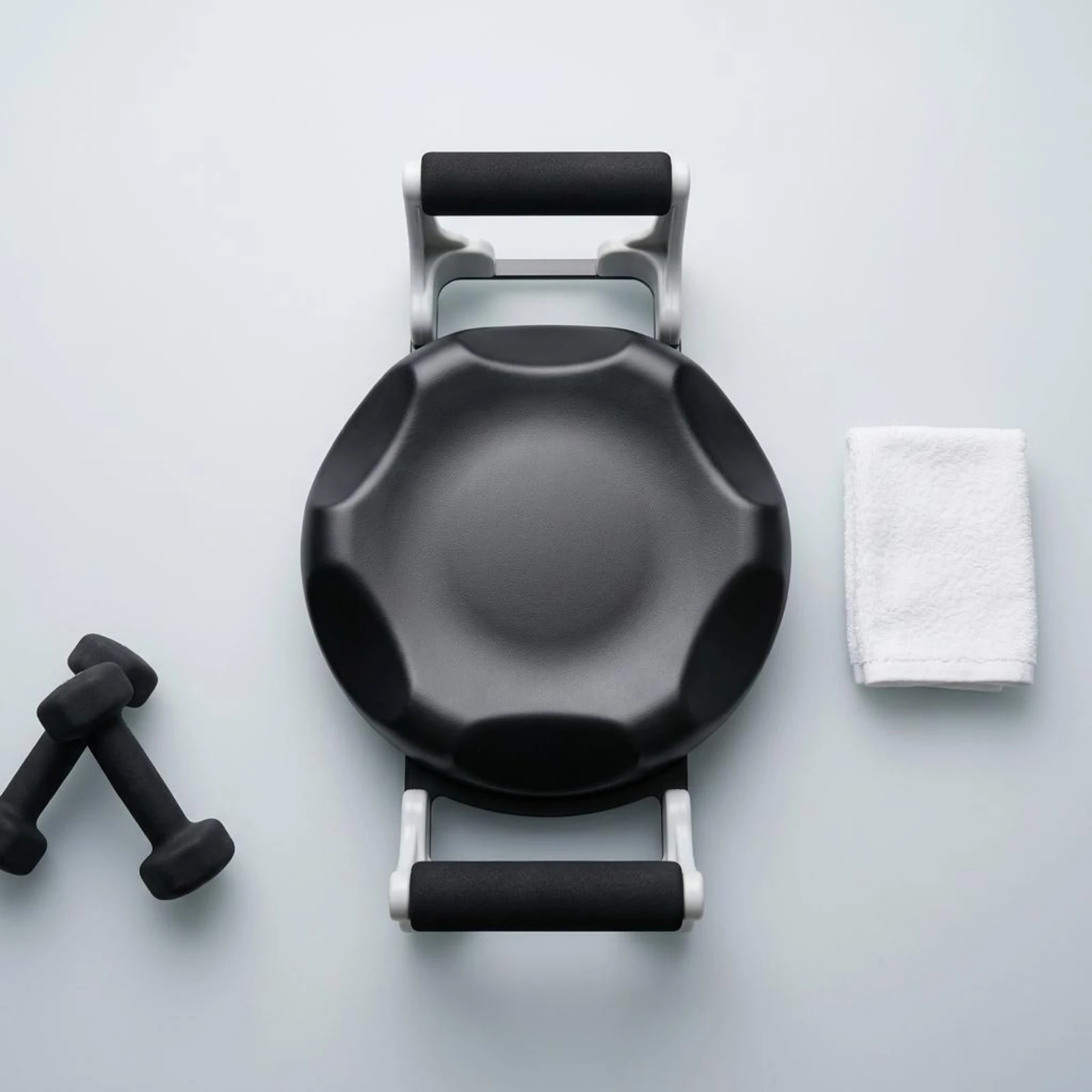 Ab Crunch Machine Compact Design Sit up Coach Adjustable Ab Machine Padded Seat Fitness Equipment Non-Slip Feet