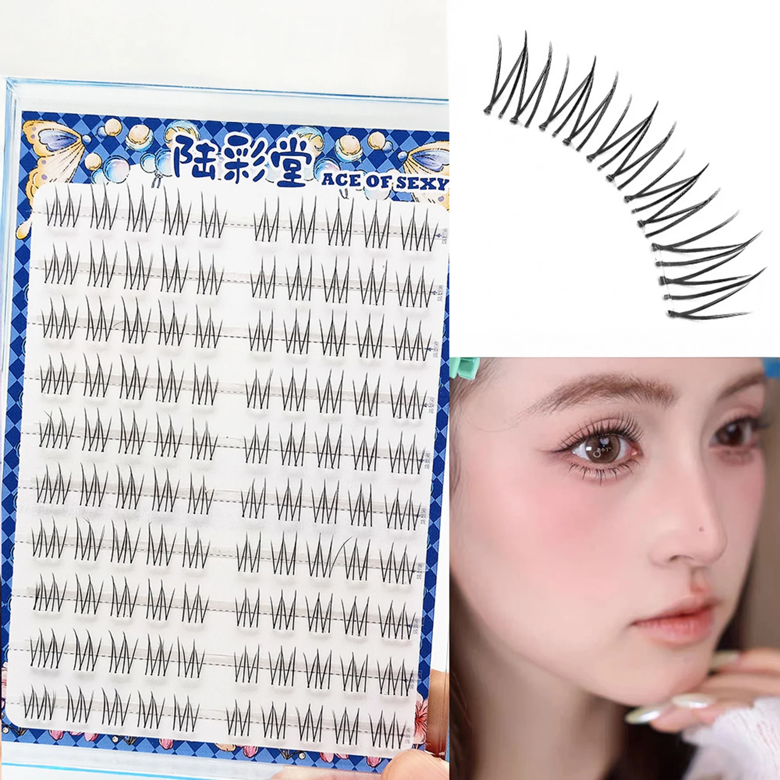 10 Reihen, kleberfrei, realistische falsche Wimpern, großes Fassungsvermögen, lebendige tägliche natürliche Wimpernverlängerung, zeitsparende Wahl für Anfänger
