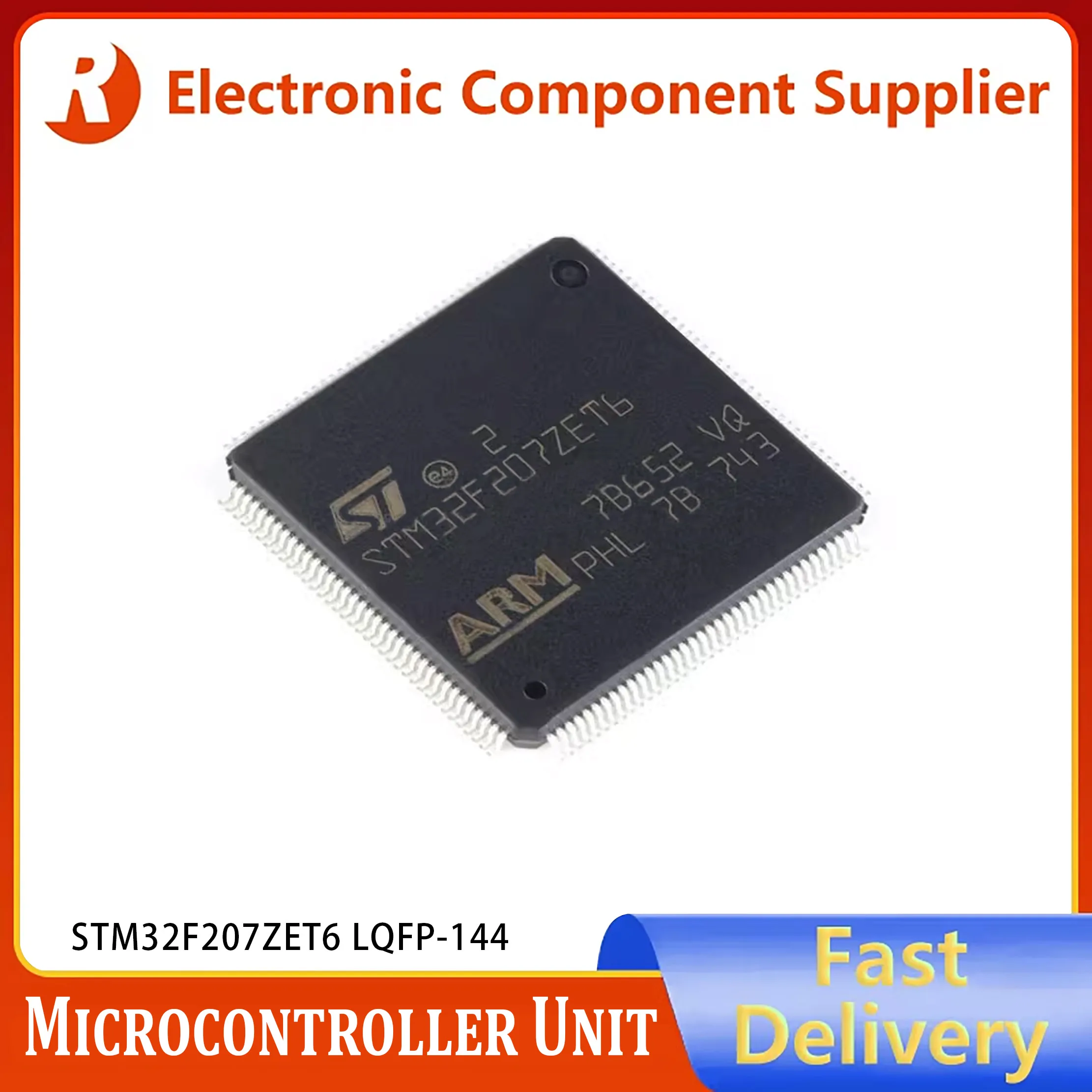 1pcs STM32F207ZET6 LQFP-144 ARM Cortex-M3 32-bit Microcontroller Unit (MCU) Genuine Original Product