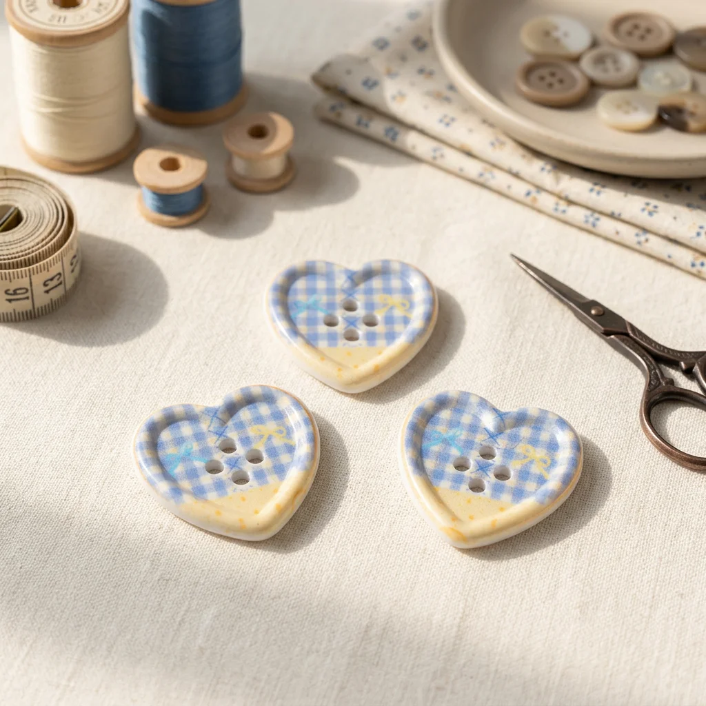 Heart Button Accessory Plastic DIY Craft Metal Ring Connector for Hair Clips Shoes Clothing Decoration Multicolor Durable