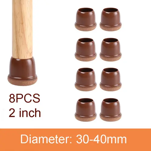 Chair Leg Caps Rubber Feet Protector Stool Table Furniture Leg Cover Non Slip Felt Bottom Pads Round Square Floor Protectors - Image 12