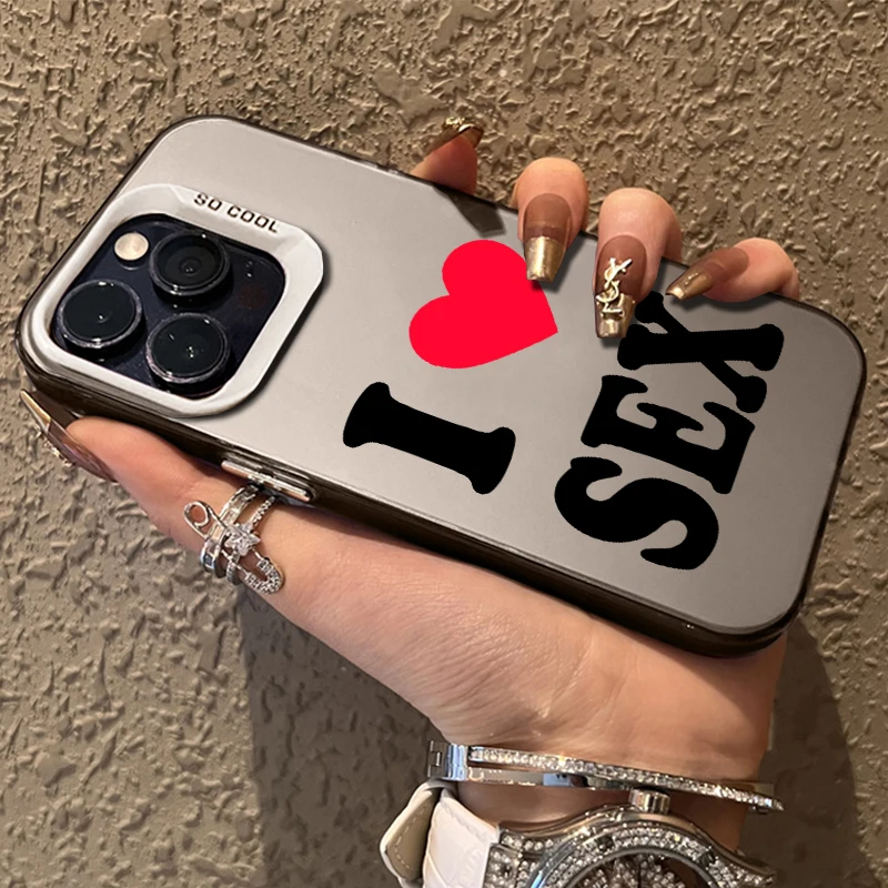 حار شعبية إلكتروني الجنس و NTR جراب هاتف آيفون 17 16 15 14 13 12 11 برو ماكس 16 زائد 17 الهواء الإبداعية غطاء ممتص للصدمات