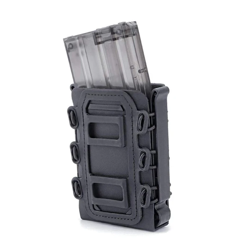 Hunting 5.56 7.62 9mm Magazine Pouch Molle Scorpion Fast Mag Quick Release AR15 Mag Holster Case Box with Molle Waist Belt Clip