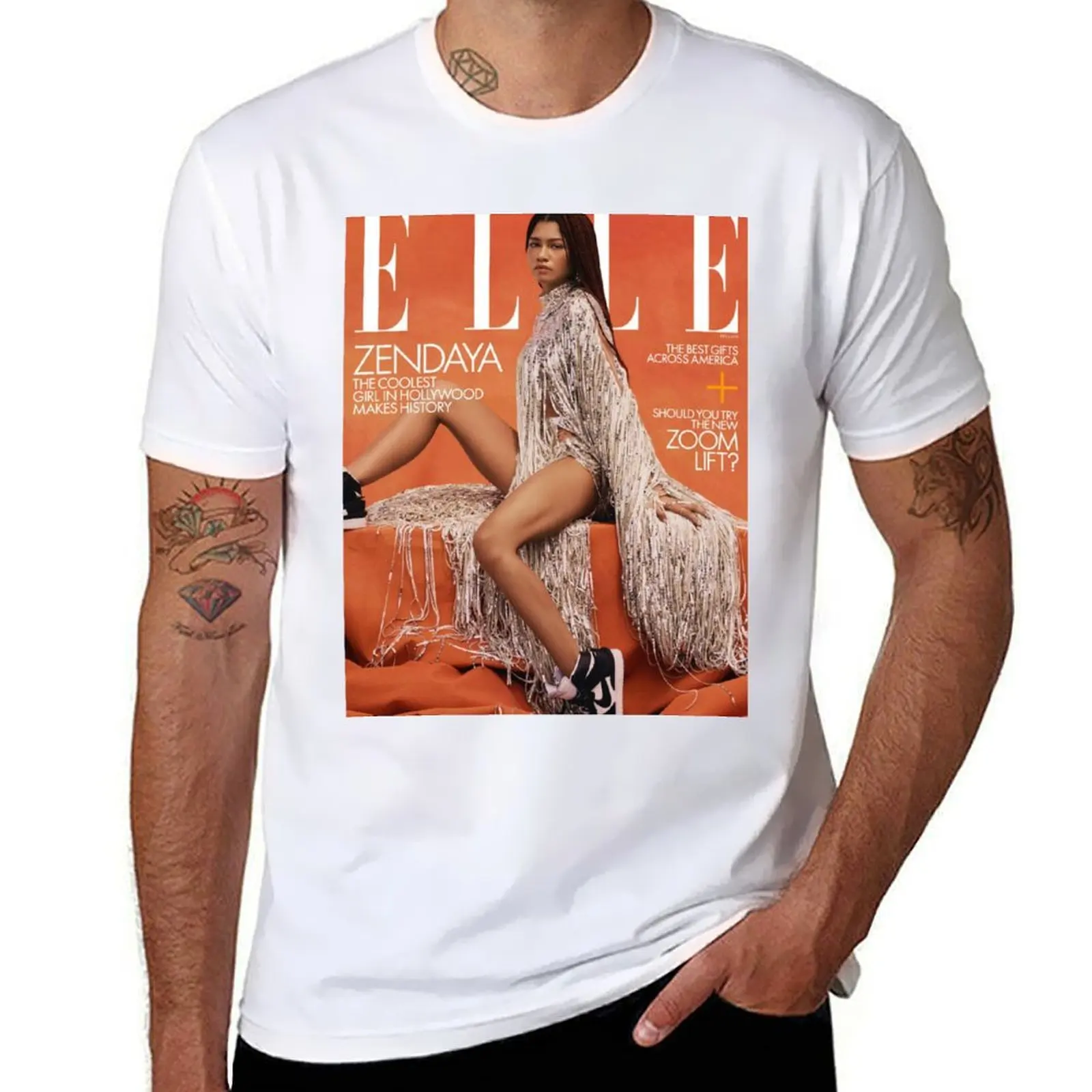 

zendaya T-Shirt funny t shirts dark humor t shirt man casual T-Shirt