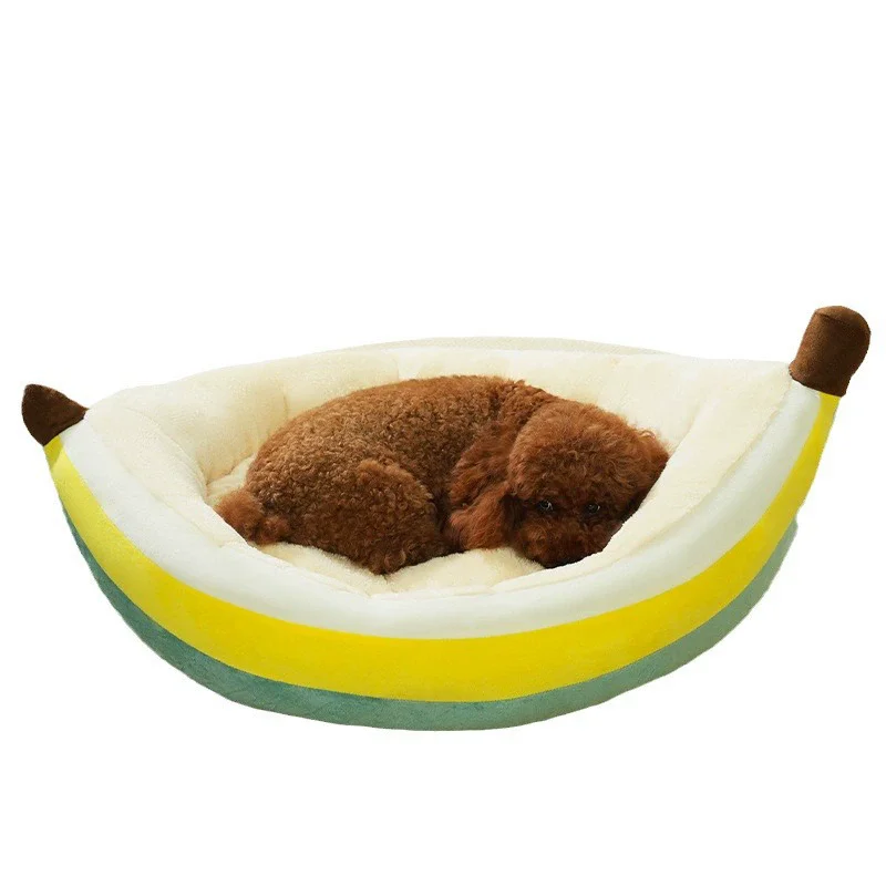 

Large Dog Bed Banana Shape Big Dogs Summer Cooling Sofa Cat Bed Soft Sleeping Pet Mat All Seasons Puppy Mat for Chihuahua