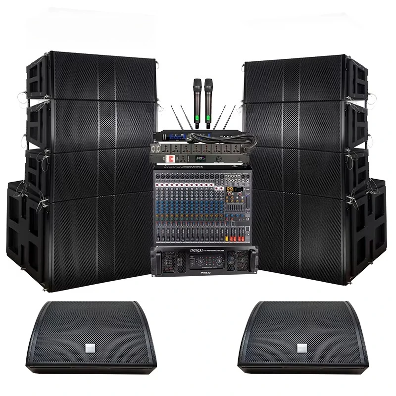 Altavoces Dobles De 12 Pulgadas Line Array Equipo Para Eventos O Parlantes De Alta Potencia Binas Grande Profesional Equipo De Sonido