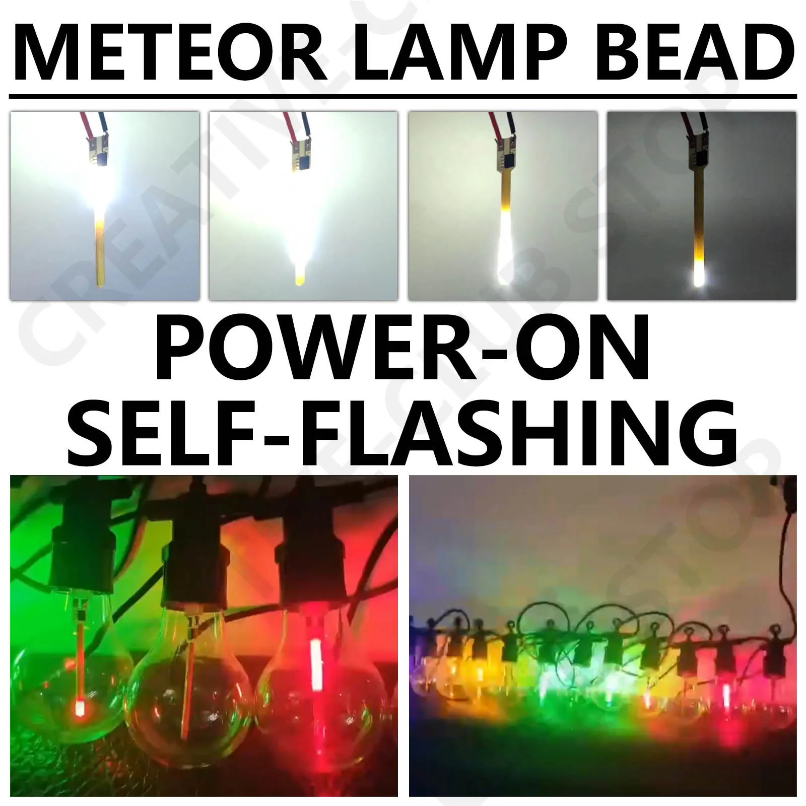 With Lead Wire 3V Cob Meteor Shower Flowing Water Lamp LED Filaments Parts Incandescent Light Accessories Flickering LED Cosplay