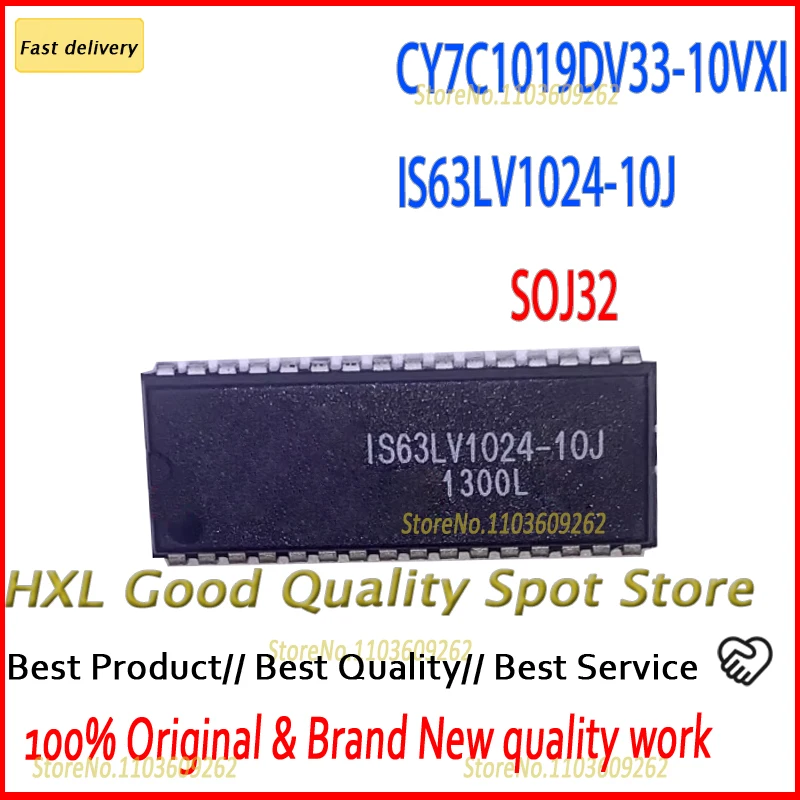 

Original Genuine 10PCS/LOT IS63LV1024-10J IS63LV1024 CY7C1019DV33-10VXI CY7C1019DV33 CY7C1019 SOJ32 in stock ic