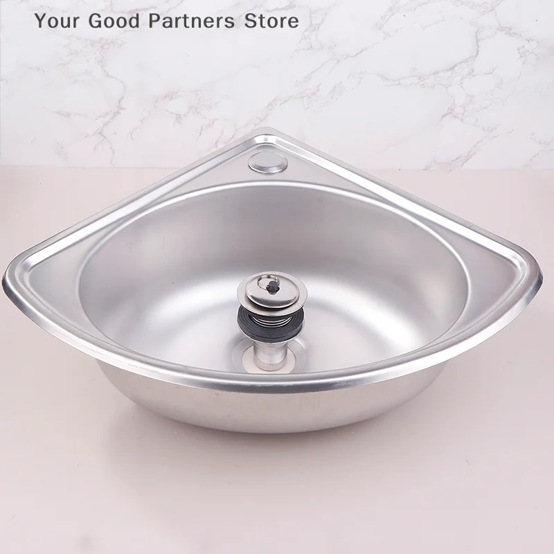 RV Kitchen Sink Stainless Bathroom Basins Camper Vegetable Corner Motorhome Bar Steel Small Single Bowl Drop Tub