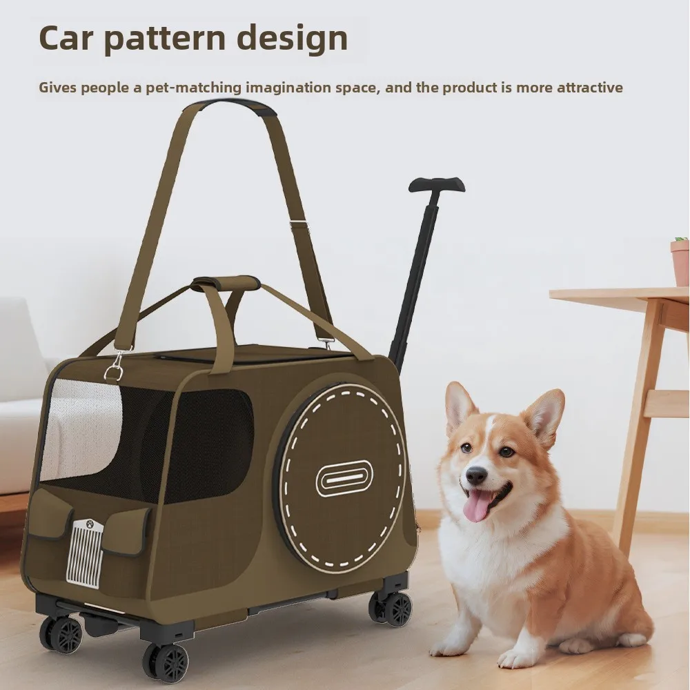

Dog Strollers Lightweight Foldable Pet Stroller for Large Medium Dogs Cats Portable Outdoor Dog Cart