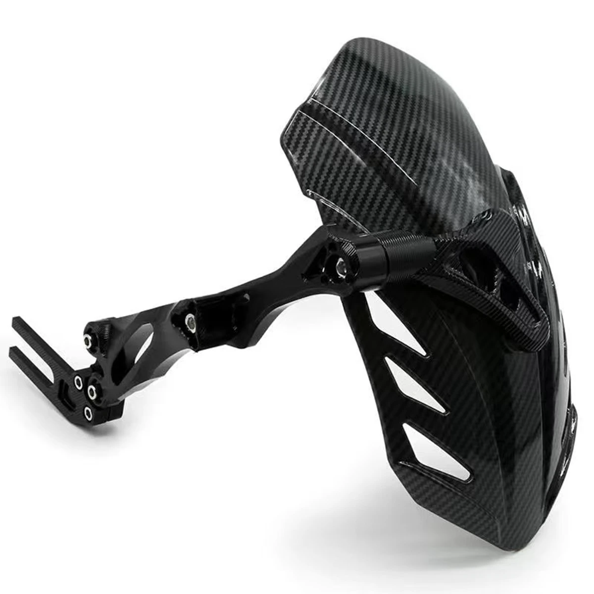 

Универсальный кронштейн заднего крыла мотоцикла и электрического велосипеда: 10-дюймовая совместимая с шинами, 360° ° Вращающееся и регулируемое алюминиевое крыло, прежде всего