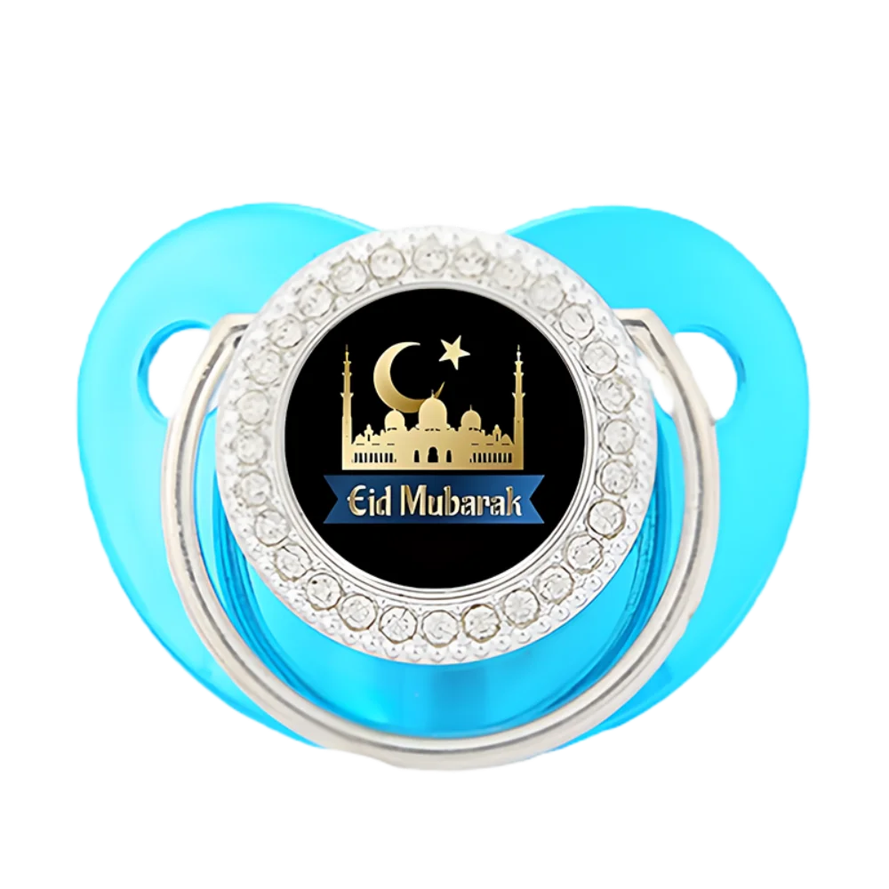 Muslim Newborn Pacifier Baby Soother with Protective Cover Silicone Teething Chew Toy Calm Comfort Gift