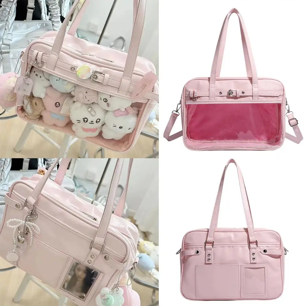 

Student Daily Bag Slanted Bag Single Shoulder Everyday Match Hollow Elegant Large Capacity Slant Cross Idol Chaser Painful Bag