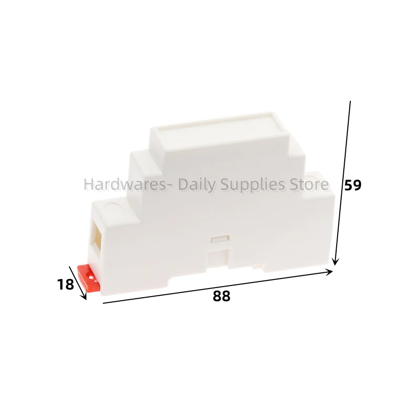 ABS plastic Supply rail electrical shell safety barrier isolation module plastic shell 4-19: 88X18X59mm project box