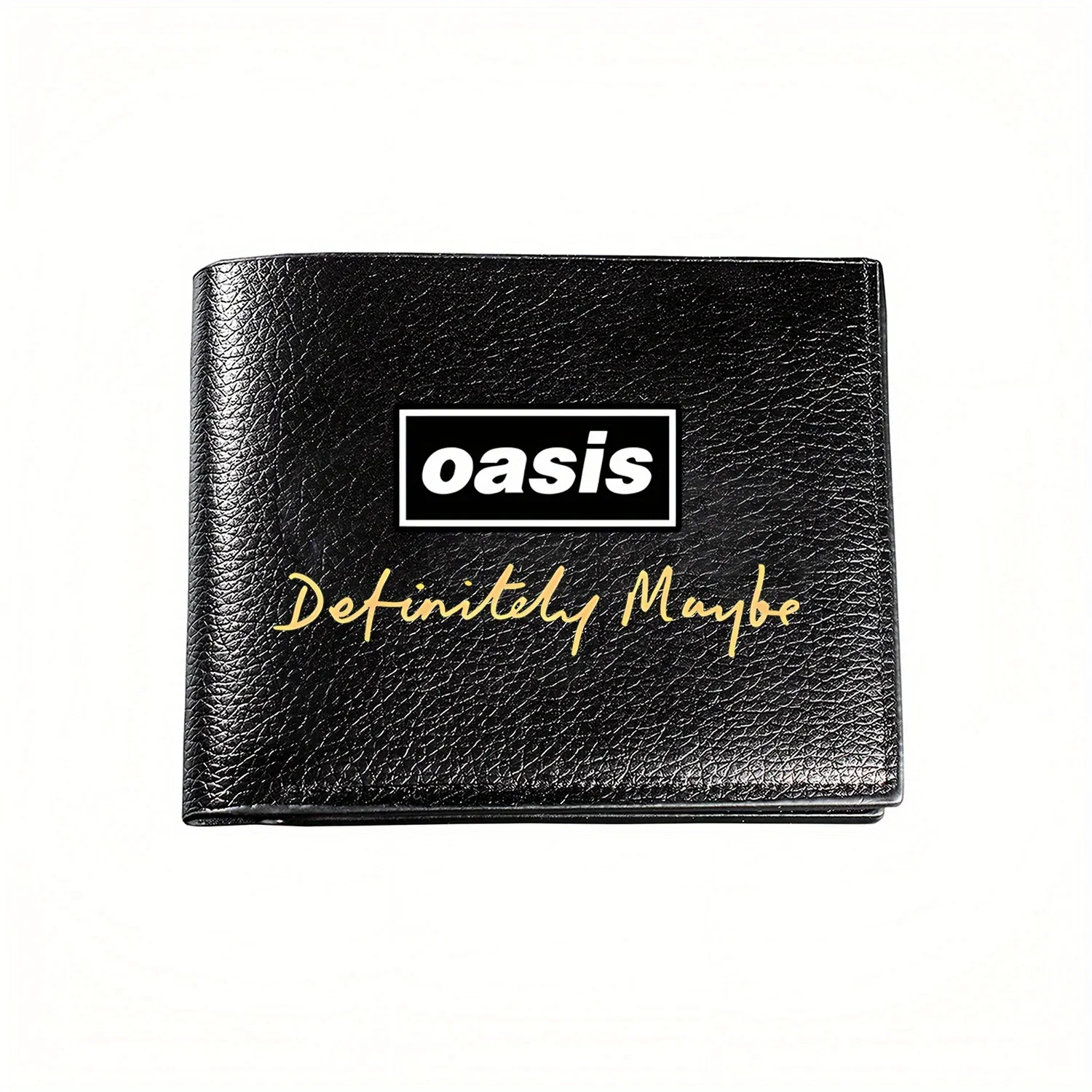 

Мужской кошелек Oasis Definite Maybe с обложкой альбома: деловой мужской повседневный элегантный простой практичный качественный кошелек с стильным принтом гр