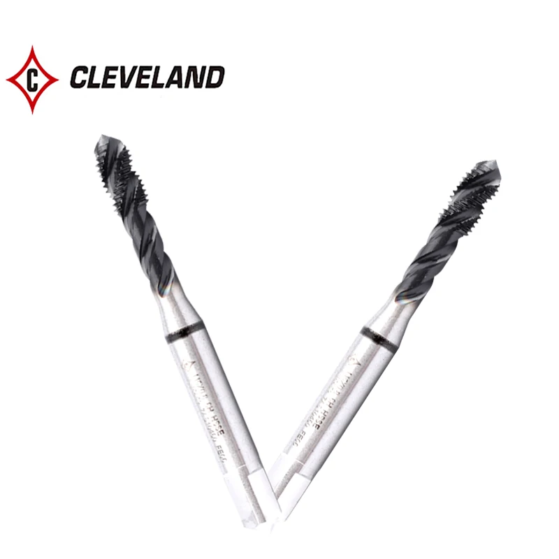 CLEVELAND HSSE-M35 dengan JP lapisan Spiral bergalur Tap M2 M2.5 M3 M4 M5 M6 M8 M10 M12 M14 M16 mesin sekrup keran benang untuk baja