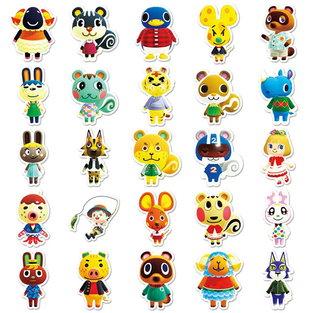 Animal Crossing: New Horizons Children's DIY Waterproof Stickers Graffiti Trendy Toys Game Peripherals Creative Decorations Gift