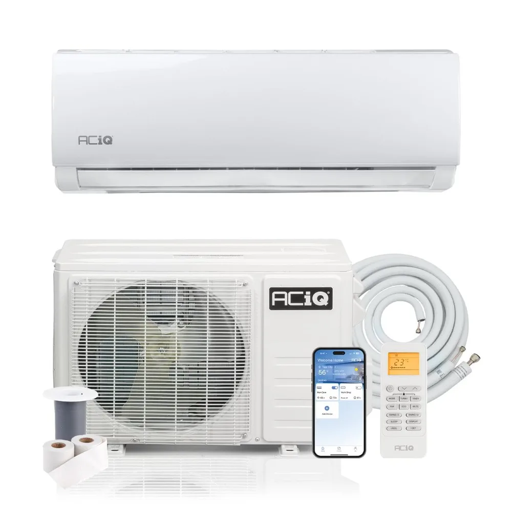 

Инверторная система кондиционирования и отопления 20 SEER2 Essentials, 9000 BTU, 0.75 тонны, белая, настенная, без воздуховодов, с возможностью индивидуальной настройки