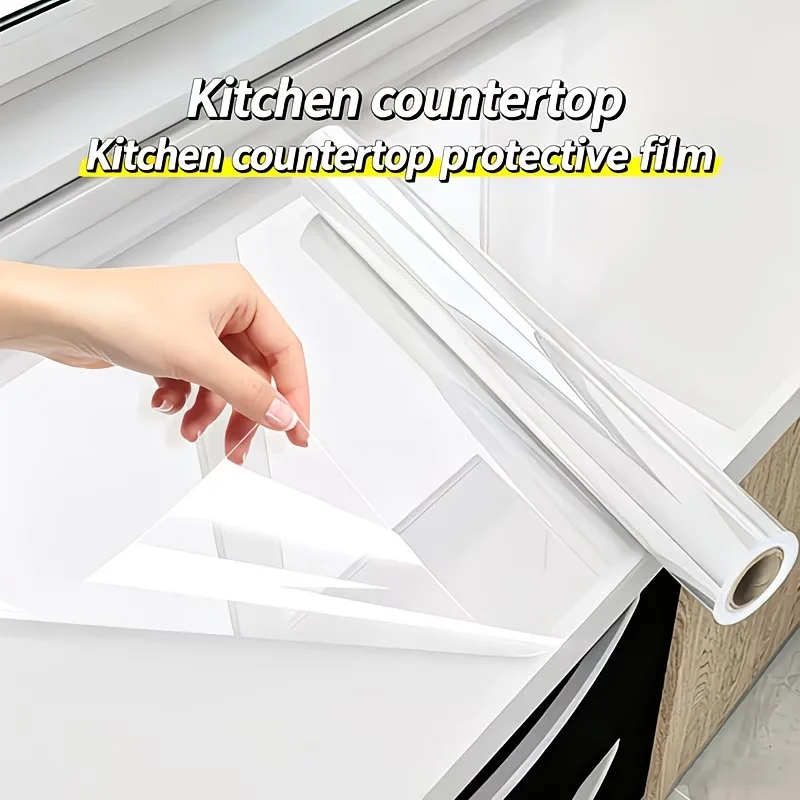 Transparent Electrostatic Protective Film Oil-Proof Waterproof Stain-Proof Suitable For Kitchen And Home Decorative Wall Sticker