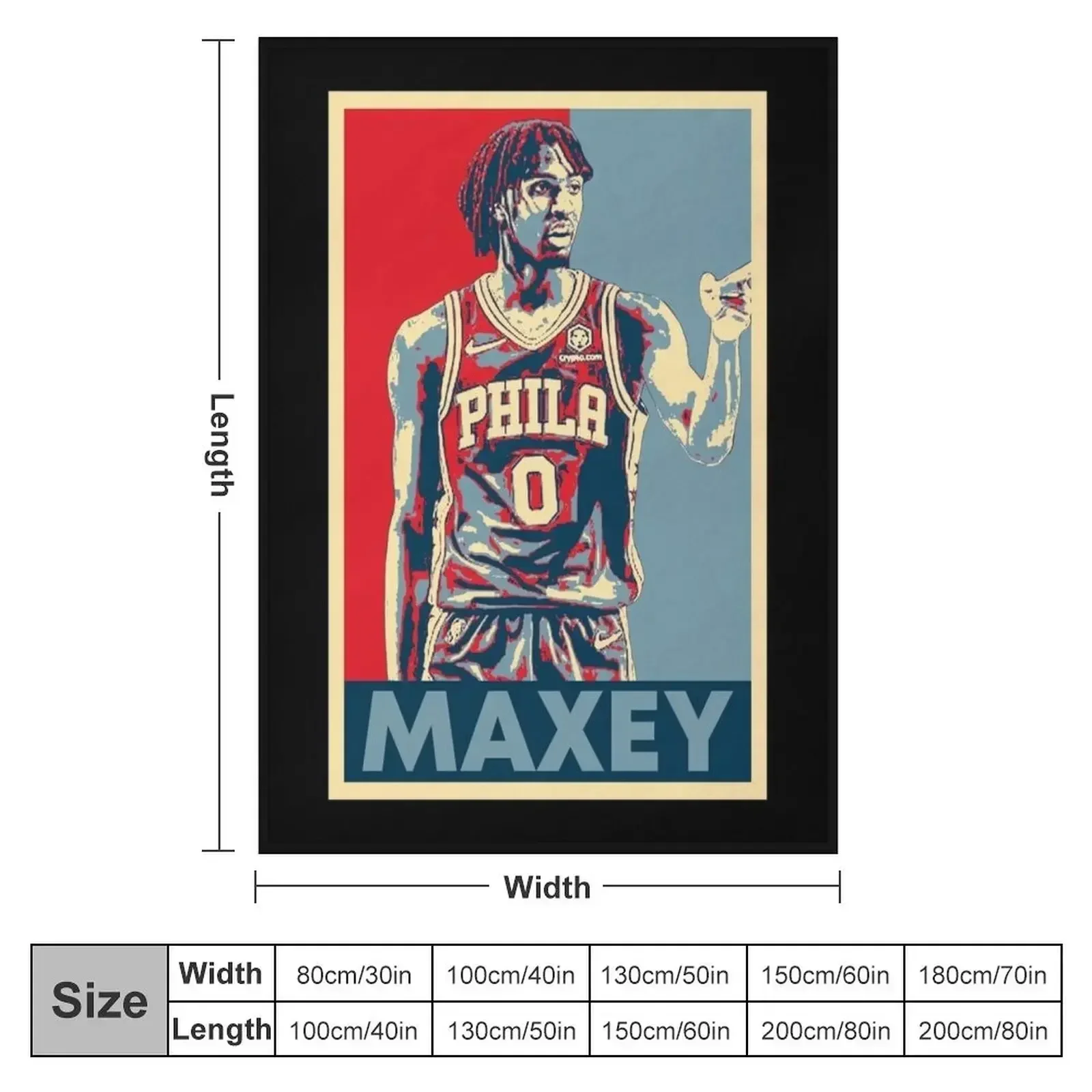 Tyrese Maxey Throw Blanket manga Sofa Kid'S Blankets