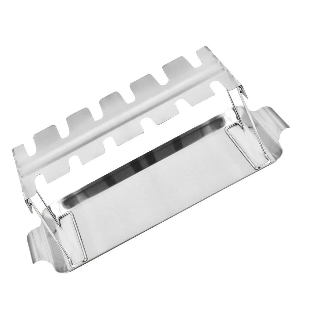 

Folding Roasted Chicken Leg Rack Stainless Steel BBQ Grill Heat Resistance Wings Stand Home Outdoor Camping Kitchen