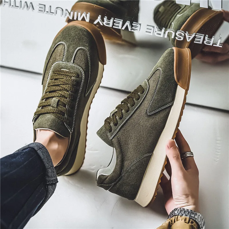 Men Sneakers Casual Canvas Skateboard Shoes Walking Flats 2024 Autumn New Vulcanize Shoes For Man Tenis Masculino