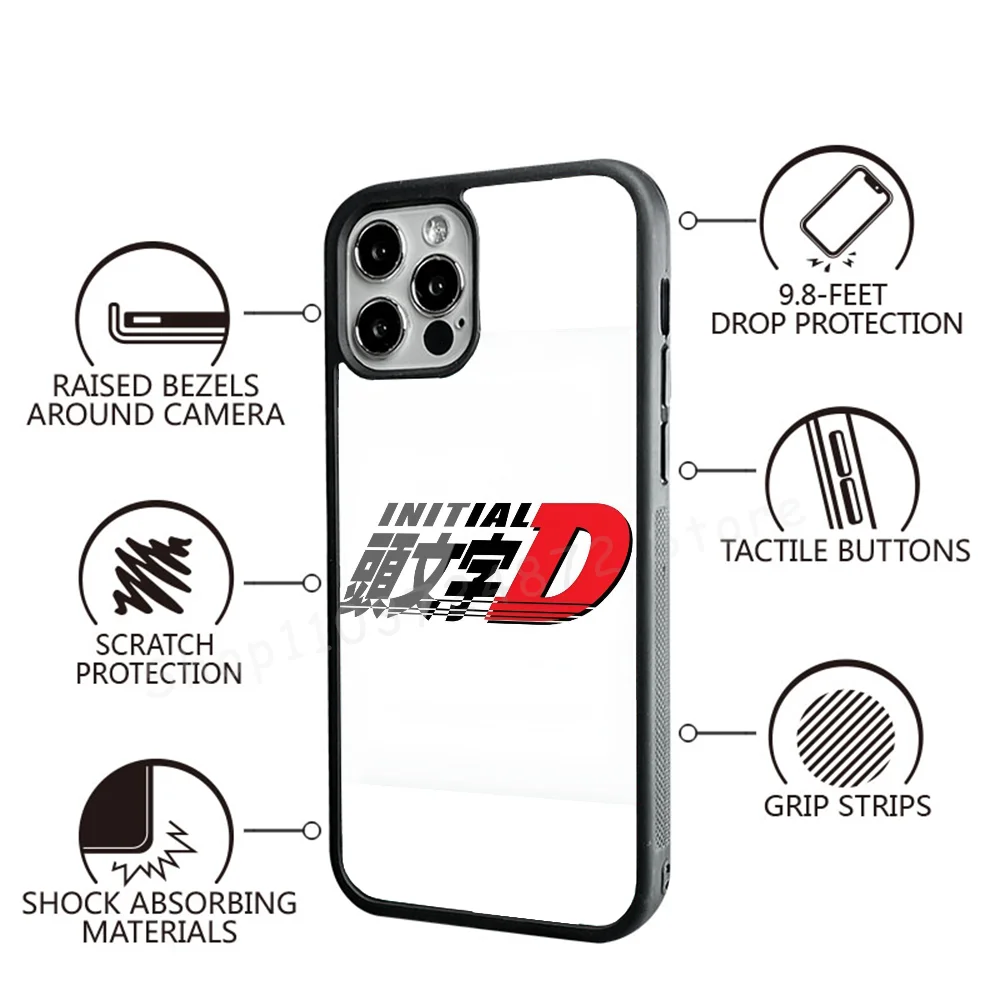 Japan Anime I-Initial D Takumi Phone Case For IPhone 16 15 14 13 Pro Max 11 Mini Alex Mirror For Magsafe Wireless Charging Cover