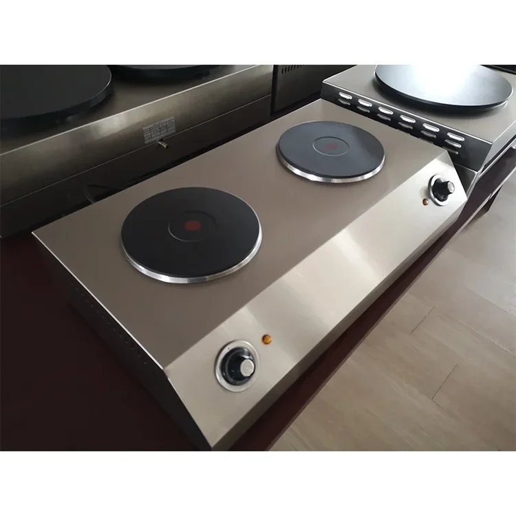 Kitchen Equipment 2 Burner Table Top Electric Stove/portable Electric Double Burner Hot Plate