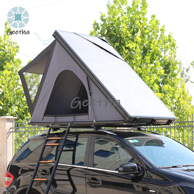 

3-4 Person Camping 4x4 Waterproof Roof Aluminum Shell Car Rooftop Tent Hard Shell Roof Top Tent Aluminum Roof Top Tent
