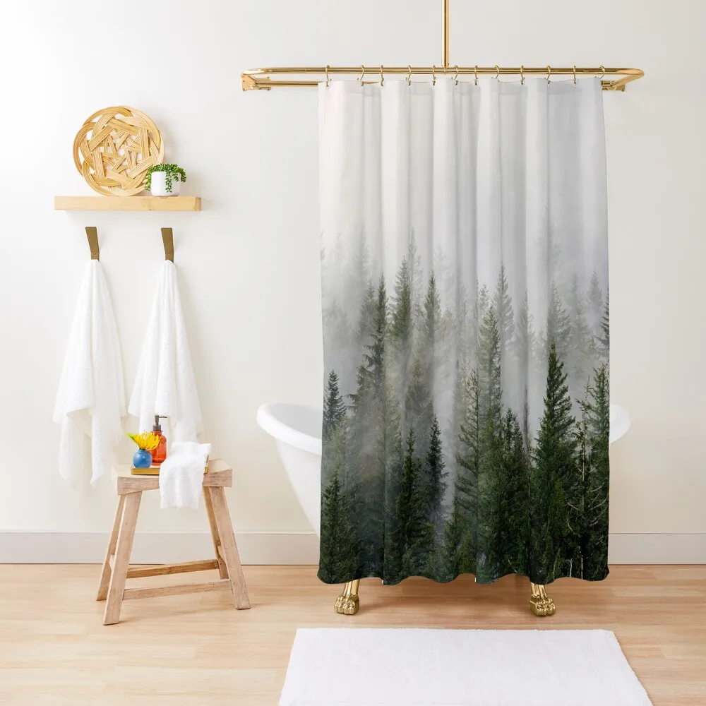 

Misty Forest Shower Curtain Funny Shower Shower For Bathrooms Bathroom Decor Curtain