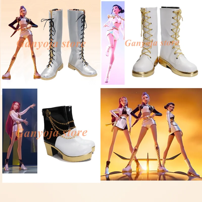 

Anime KPop Demon Hunters Rumi Mira Zoey Cosplay Shoes Custom Made Children Shoes Boots