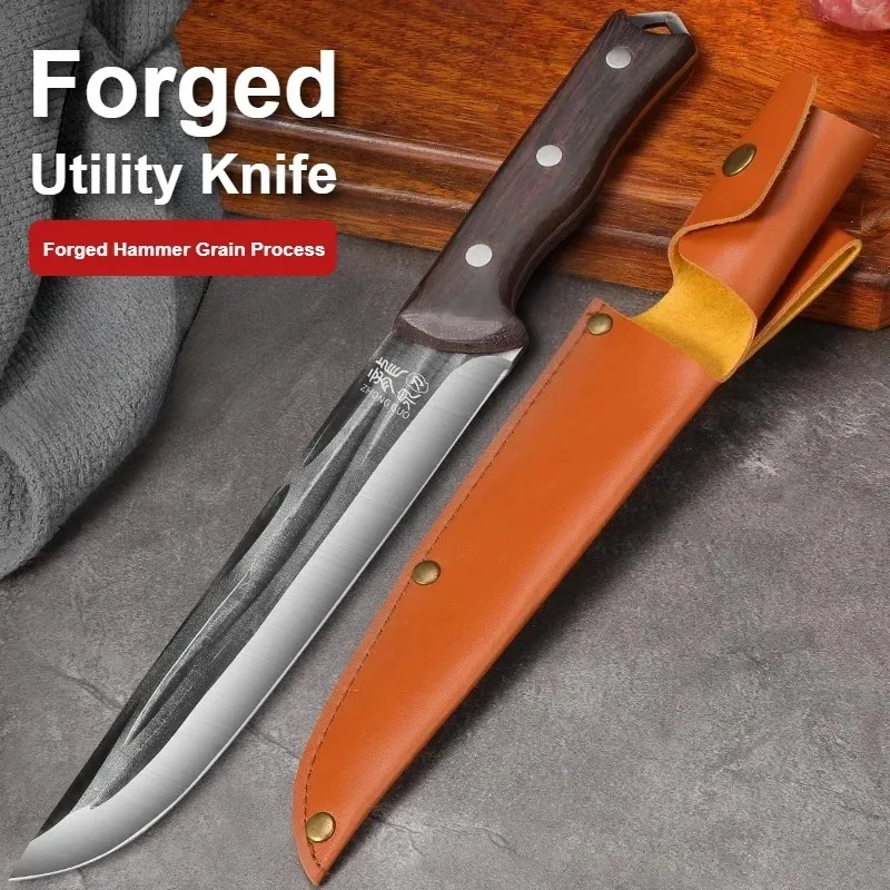 Bone cutting knife, butcher, forging and killing pig knife, commercial professional bone cutting knife, stainless steel pork cut