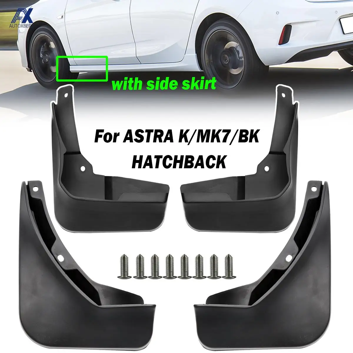 4pcs Car Splash Guards Mud Flaps For OPEL Vauxhall Holden Astra K MK7 BK RS RSV OPC VXR GSI Mudguards Front Rear 2015 -2021 2020