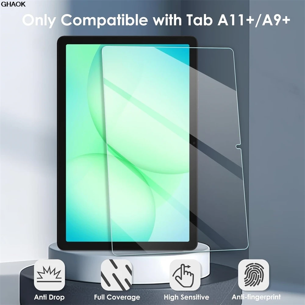 2 PCS Tempered Glass Screen Protector For Samsung Galaxy Tab A11+ 2025 11 Inch A9 Plus 2023 Anti Scratch Tablet Protective Film