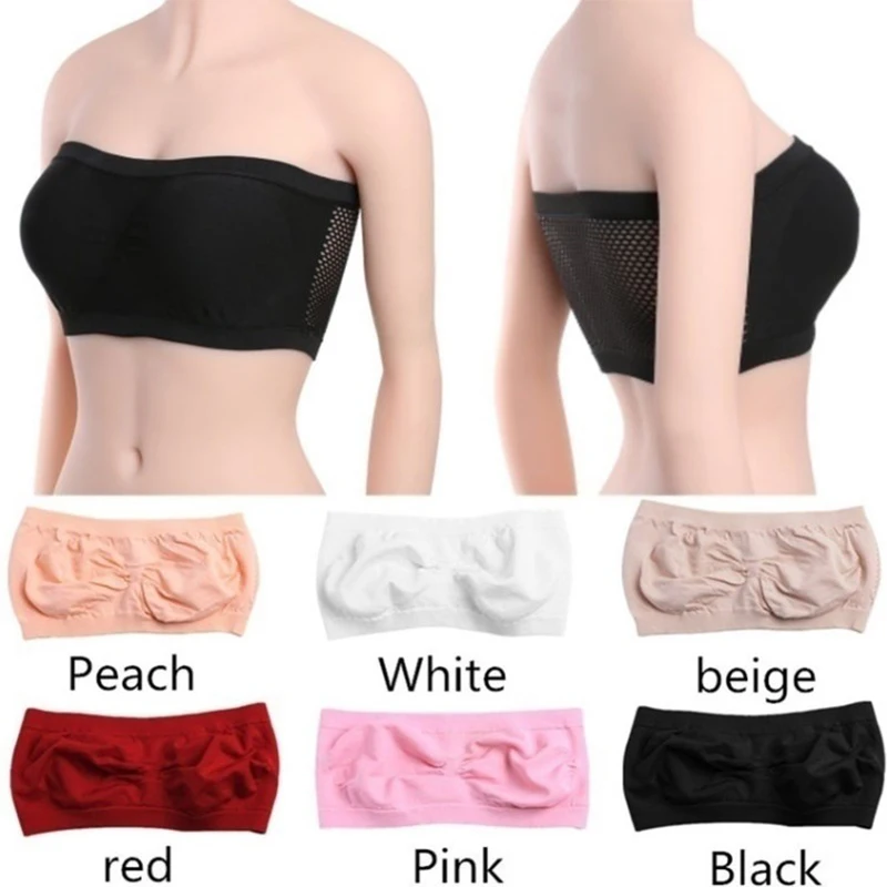 Women\'s Sexy Strapless Bra Invisible Push Up Bras Underwear Seamless Solid Color Without Strap Bralette Lingerie Bras Bra Female